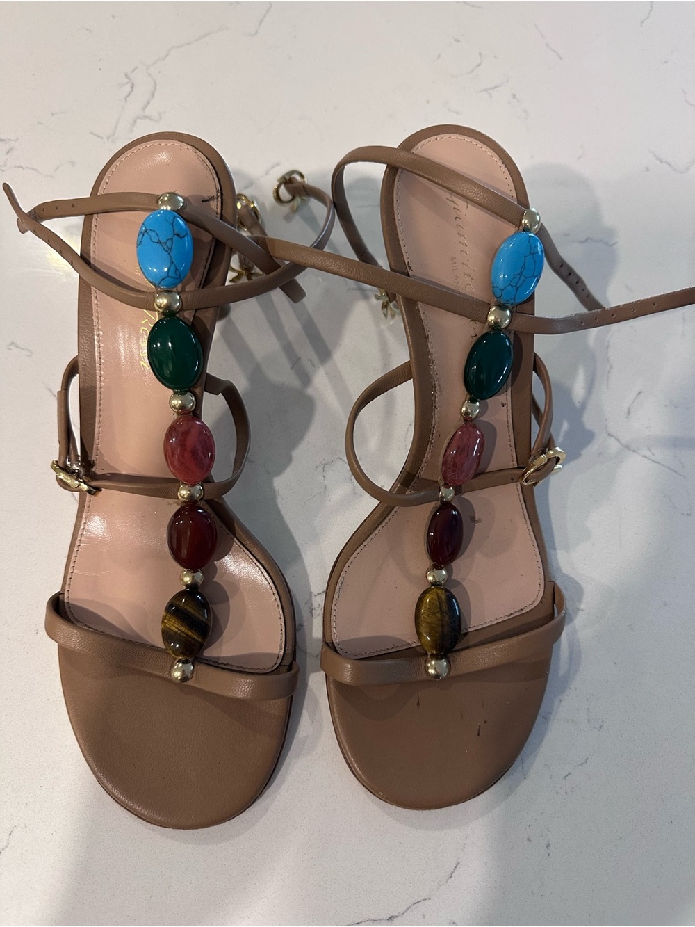 Gianvito Rossi stone heels